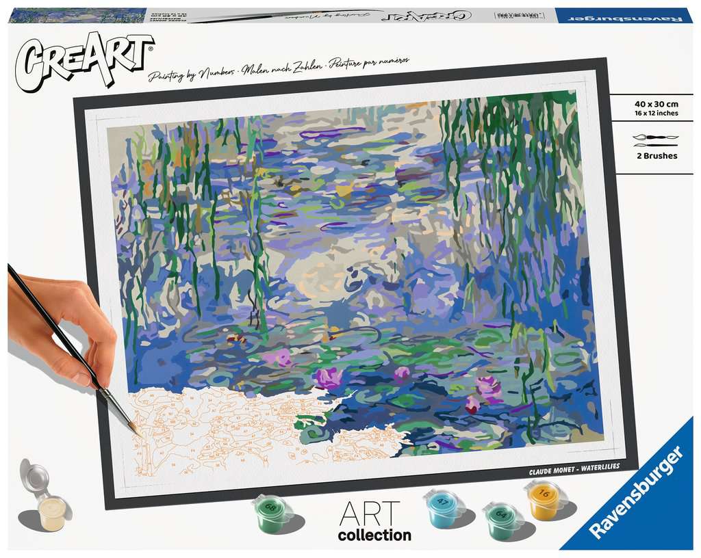 Creart ART Collection: Waterlilies (Monet)  40 x 30 cm 23.651 - Bild 1