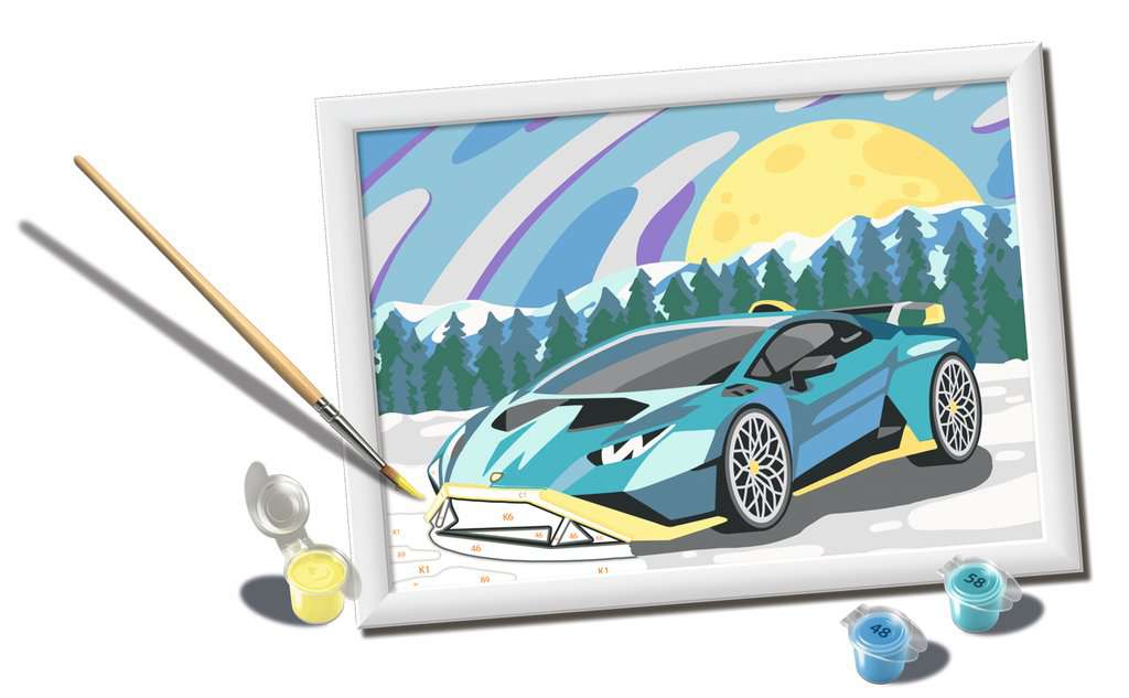 Creart Blue Lamborghini 24x18cm 23.664 - Bild 3