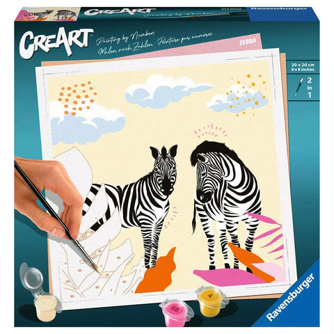 Verpackung CreArt Zebra 23666 mit Zebramotiv