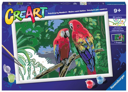 Creart Bunte Papageien 31x21cm 23.684
