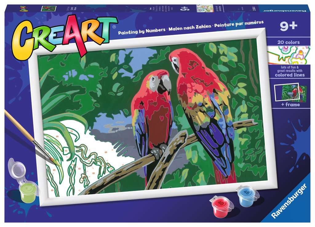 Creart Bunte Papageien 31x21cm 23.684 - Bild 1