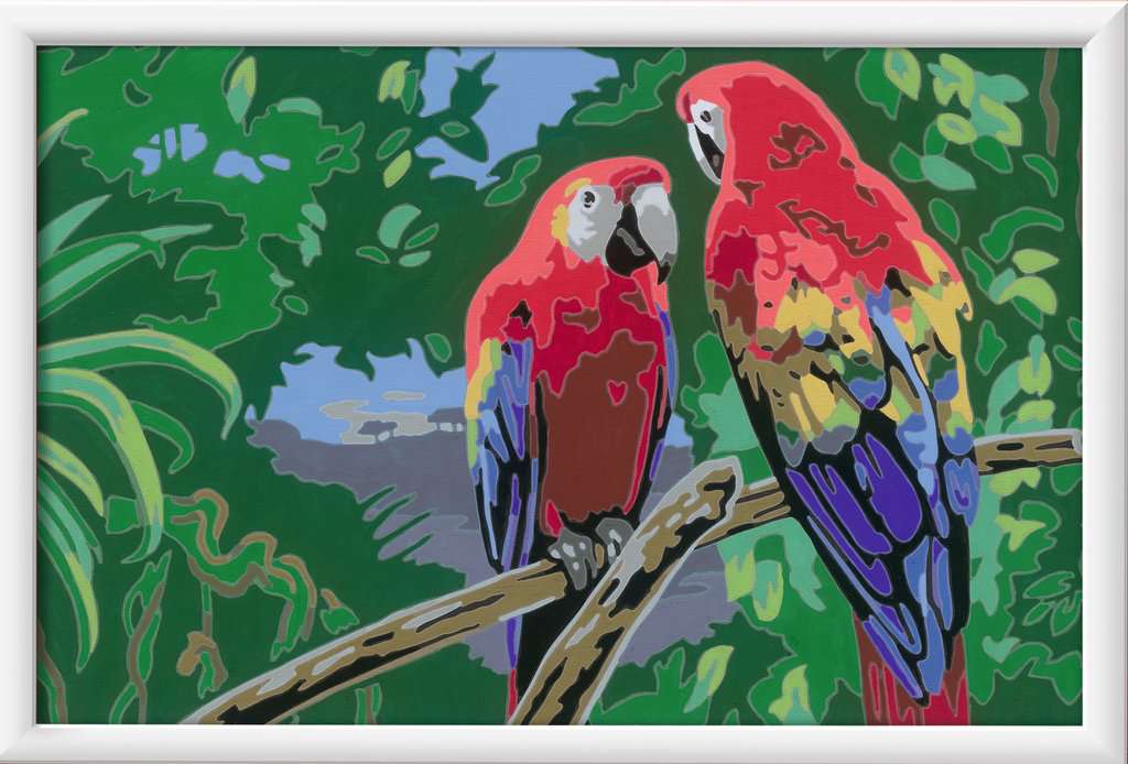 Creart Bunte Papageien 31x21cm 23.684 - Bild 2