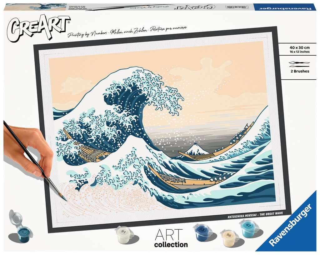 Creart ART Collection: Die grosse Welle vor Kanagawa 40x30cm 23.690 - Bild 1