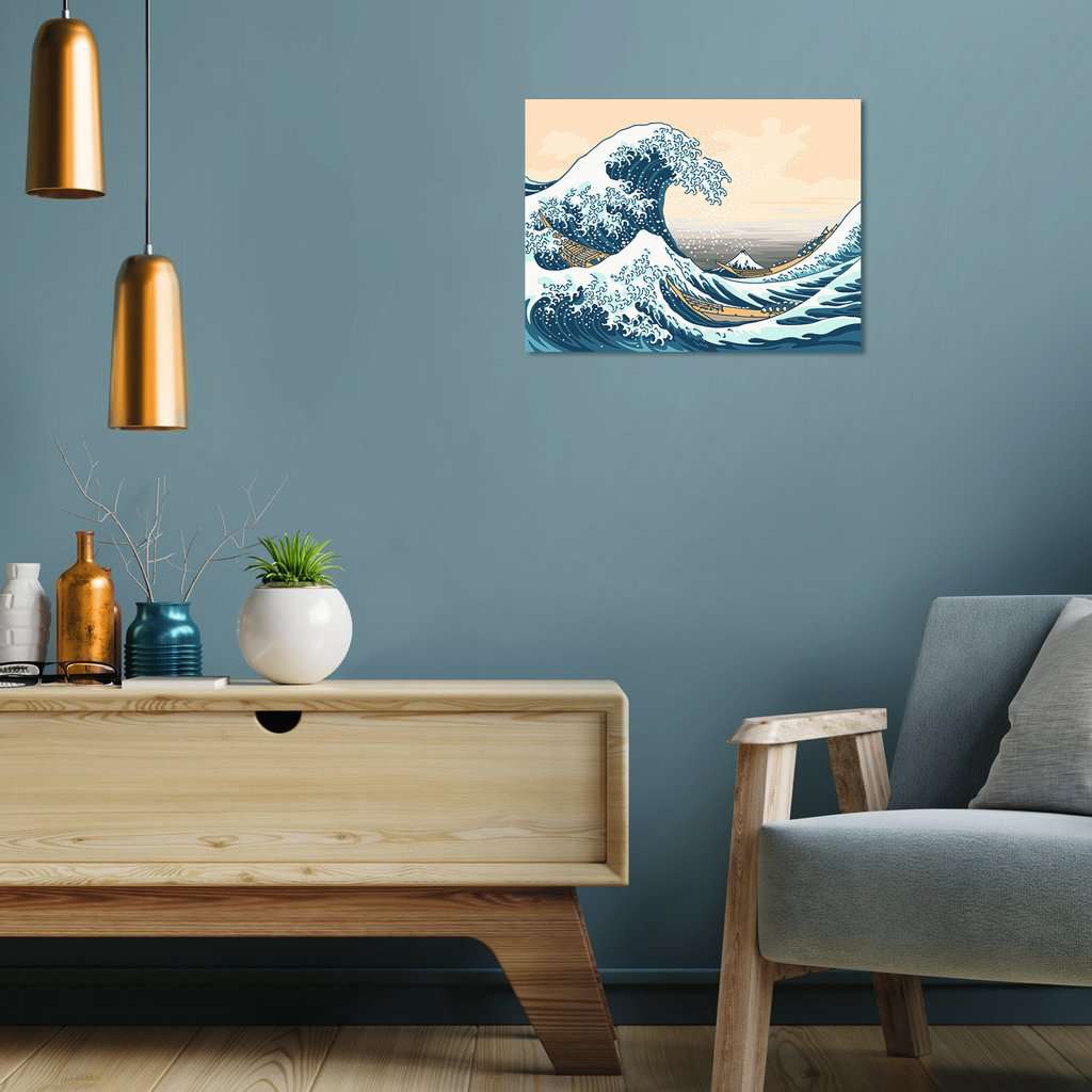 Creart ART Collection: Die grosse Welle vor Kanagawa 40x30cm 23.690 - Bild 6