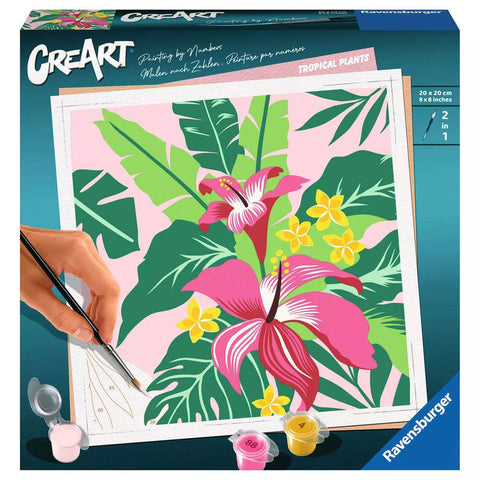 CreArt Tropical Plants 23728: Verpackung Malen nach Zahlen
