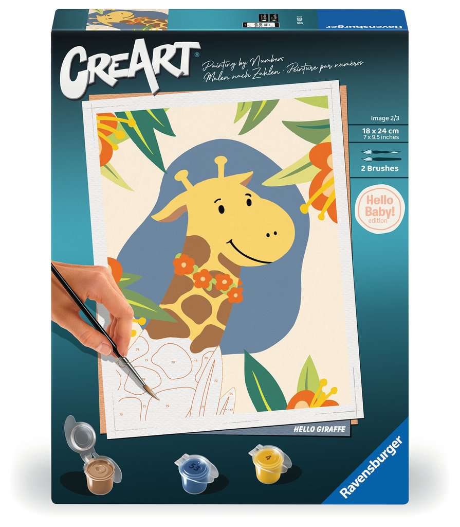 CreArt Hallo Giraffe 18x24cm 23.903 - Bild 1