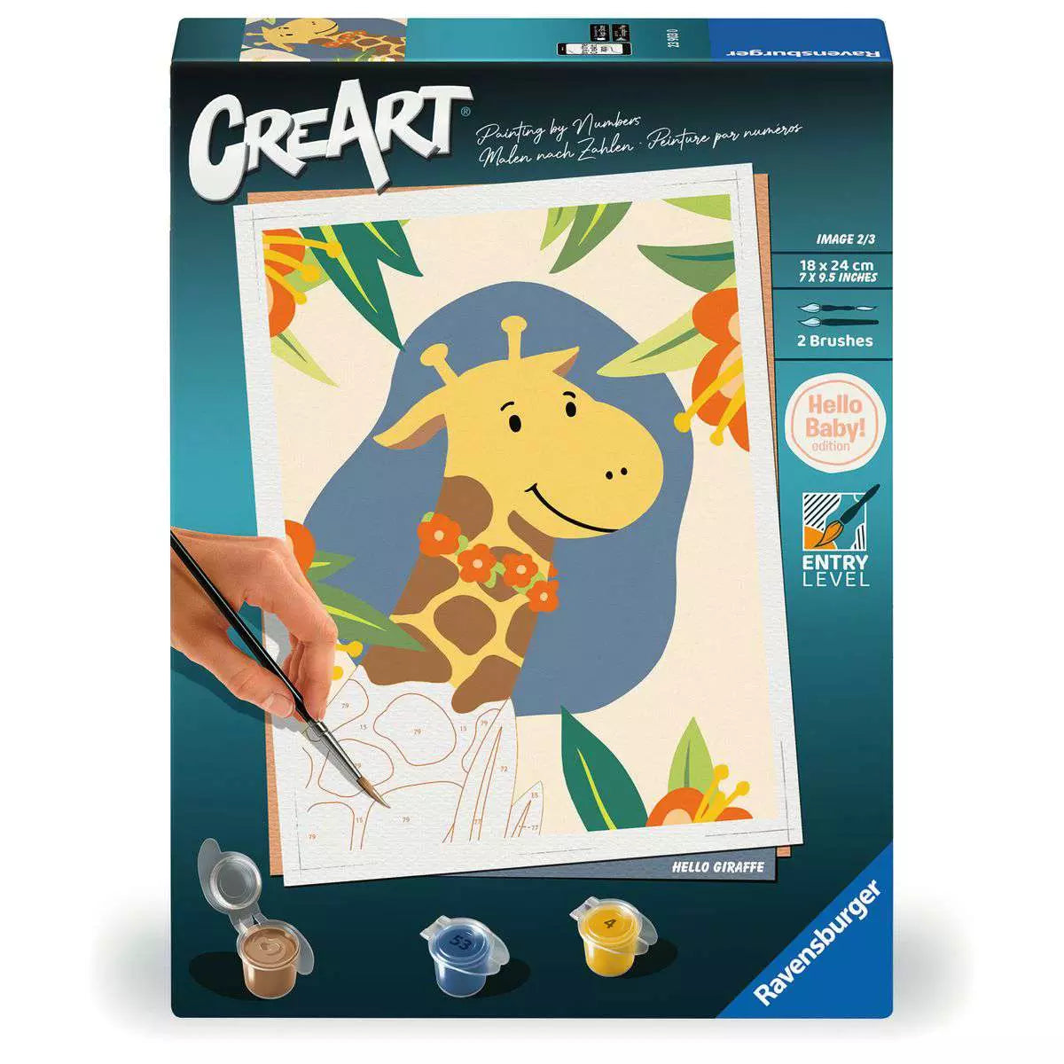 CreArt Hallo Giraffe 18 x 24 cm 23.903 - Bild 1