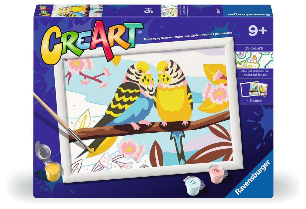 Creart Lovely Budgies 24x18 cm 23.975 - Bild 1