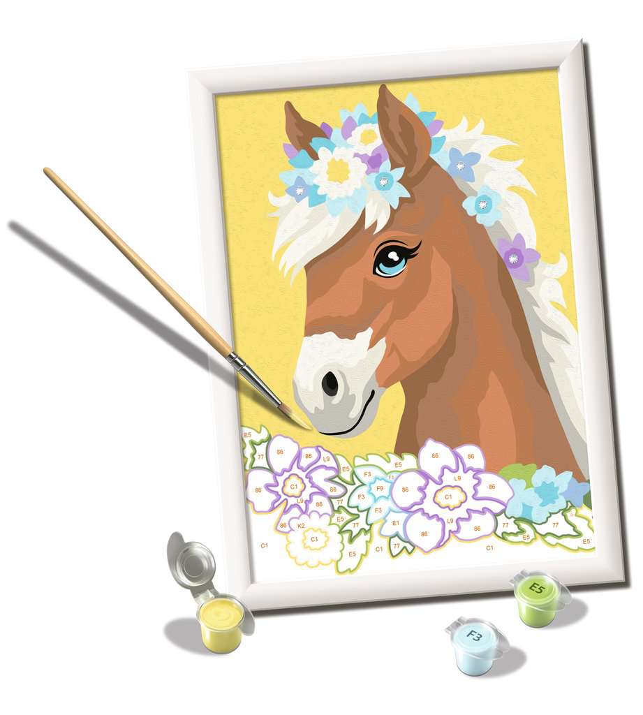 CreArt Pferd mit Blumen 18x24cm 23.980 - Bild 7