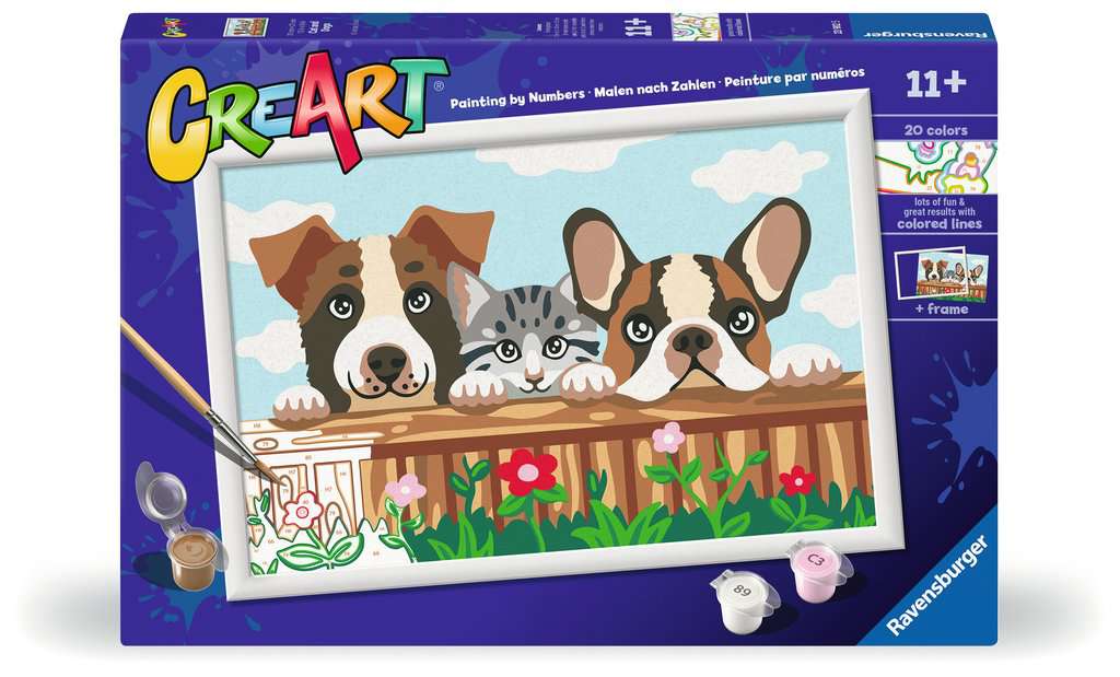 CreArt Cat and Dogs 31x21 cm 23.982 - Bild 1