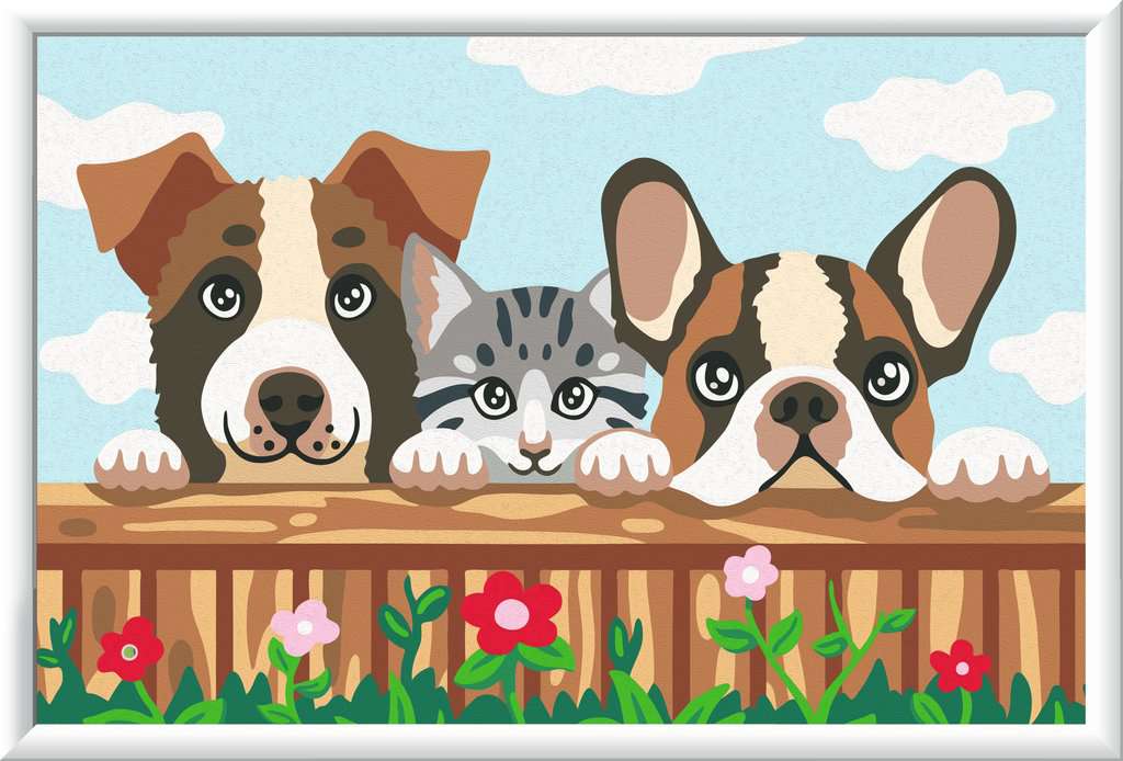 CreArt Cat and Dogs 31x21 cm 23.982 - Bild 2