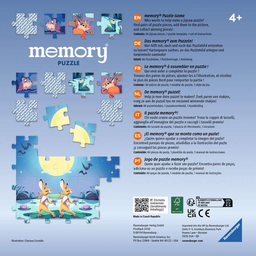 Memory Puzzle Tiere am Teich 24.690 - Bild 2