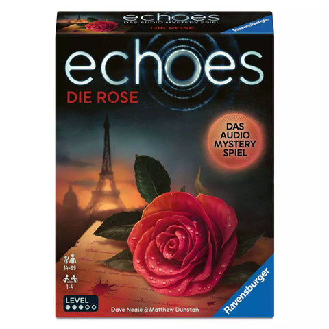 Verpackung Ravensburger echoes Die Rose 25102 mit roter Rose vor dem Eiffelturm