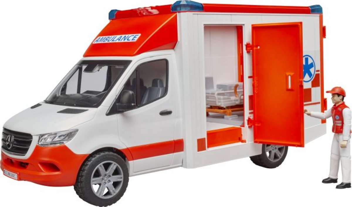 bruder 02676 MB Sprinter Ambulanz mit L+S Modul und Fahrer - Bild 1