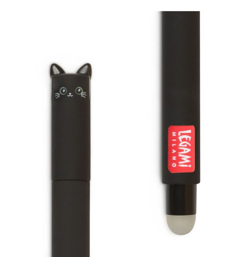 Legami Erasable Gel Pen Cat schwarz - Bild 2