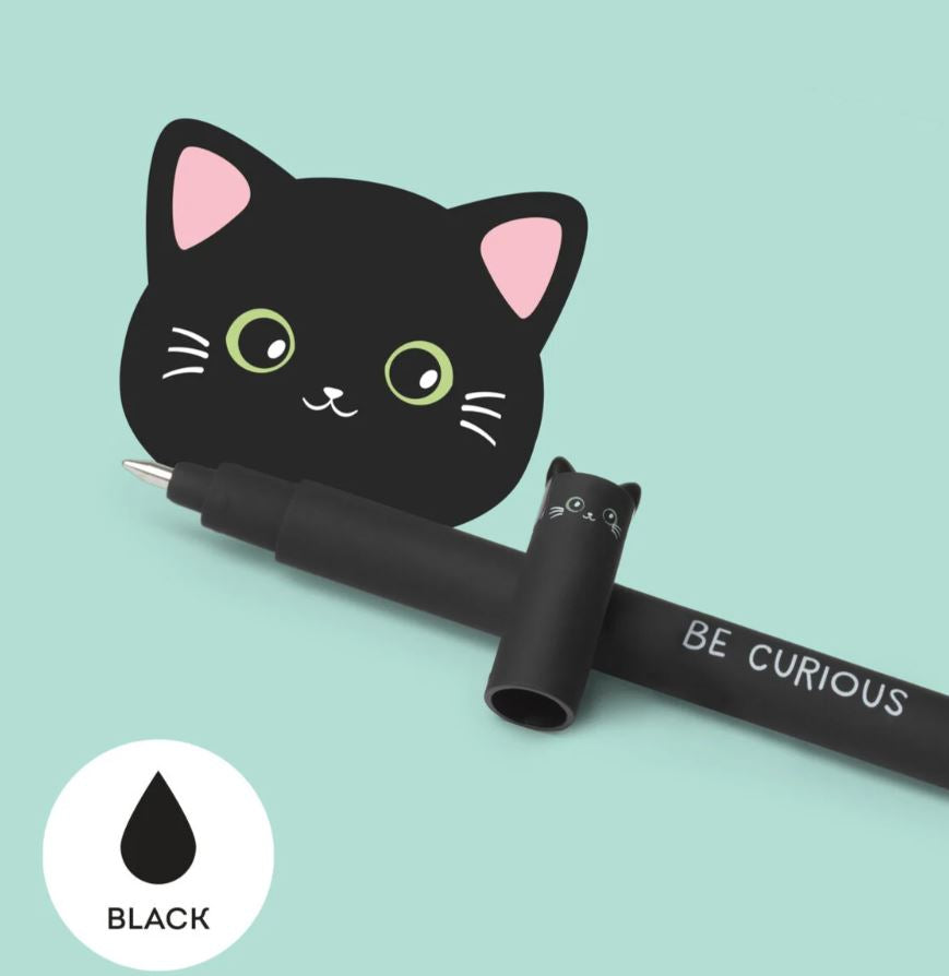 Legami Erasable Gel Pen Cat schwarz - Bild 3