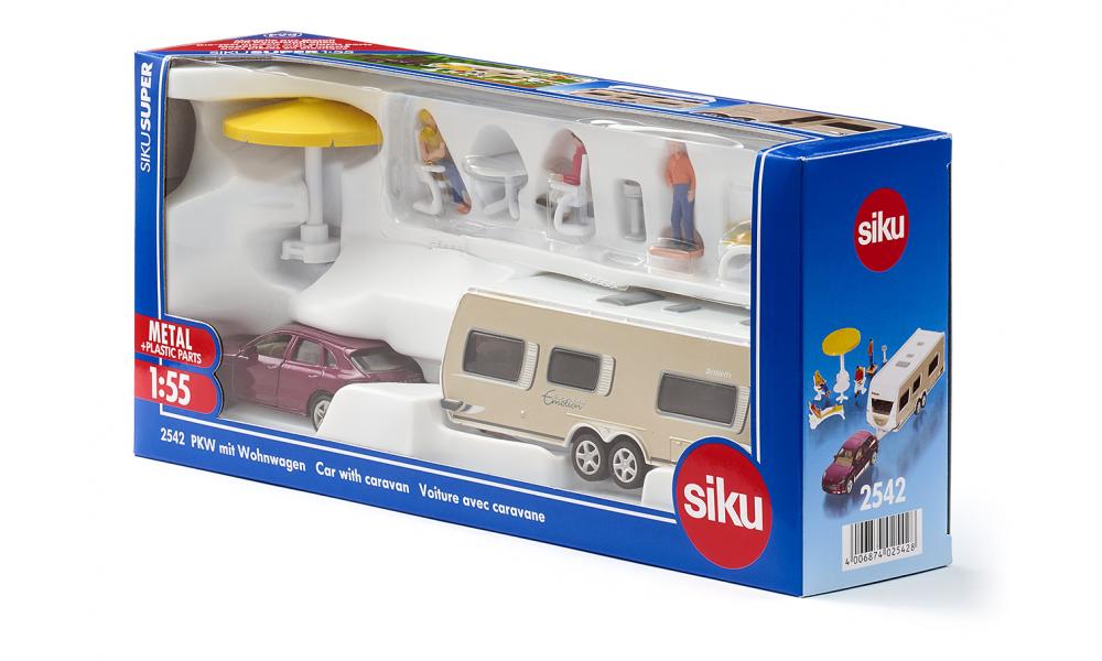 Siku PKW mit Wohnwagen 02.542 - Bild 4