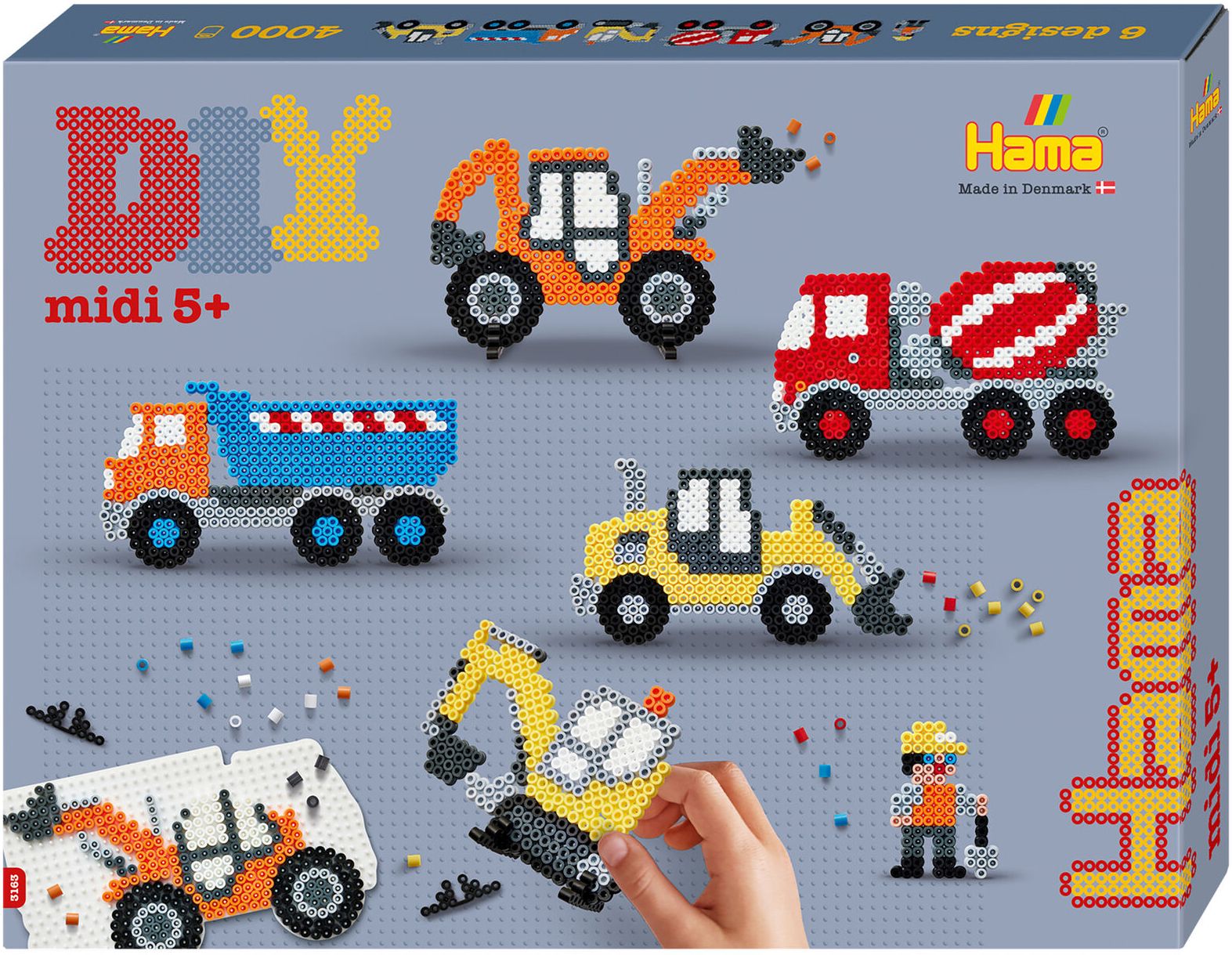HAMA Geschenkpackung Baufahrzeuge - Bild 1