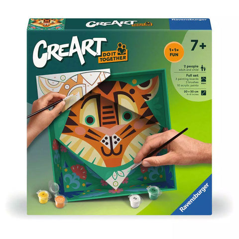 Verpackung CreArt Do it together Tiger 25863 mit Malhand