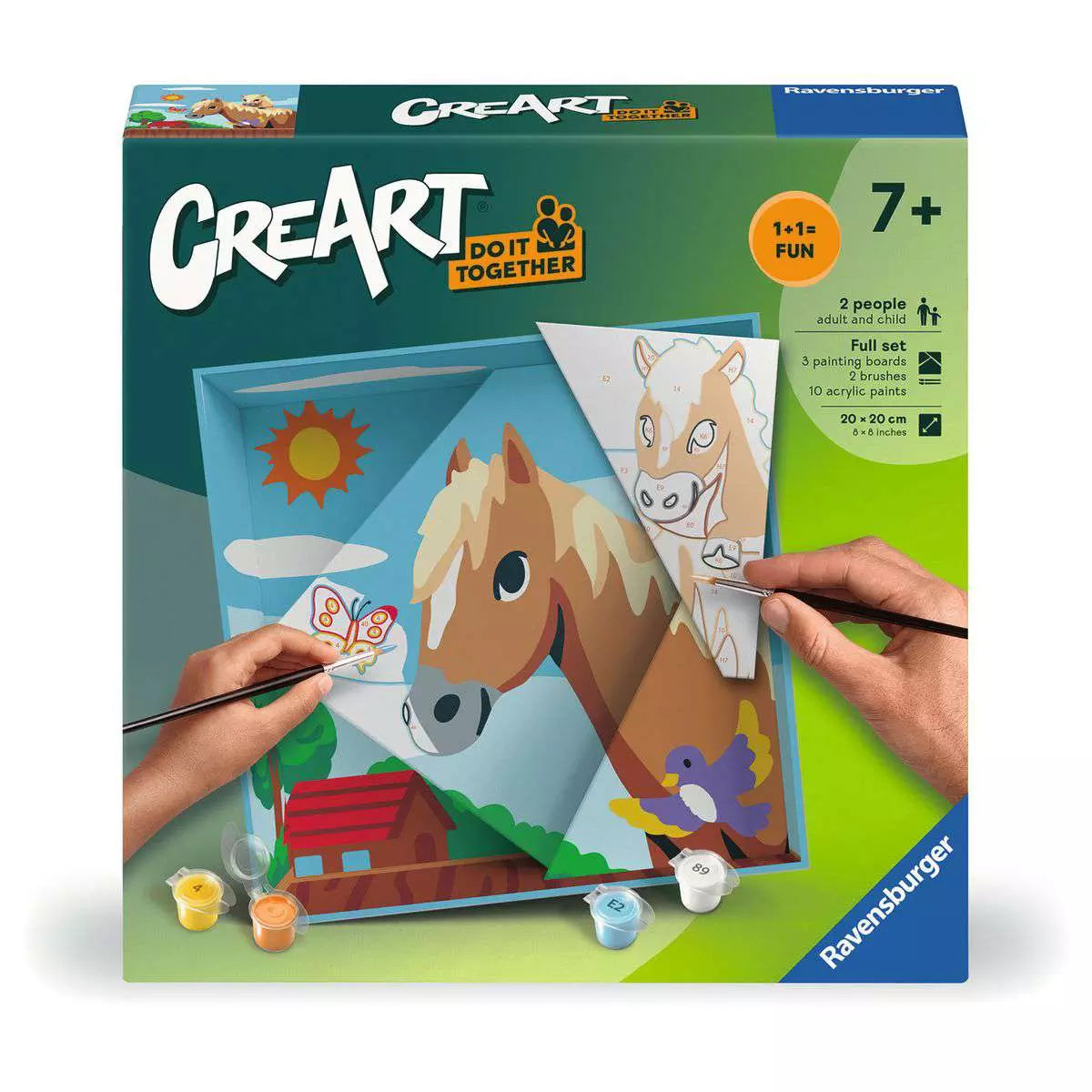 CreArt Do it together - Horses 20 x 20 cm 25.868 - Bild 1