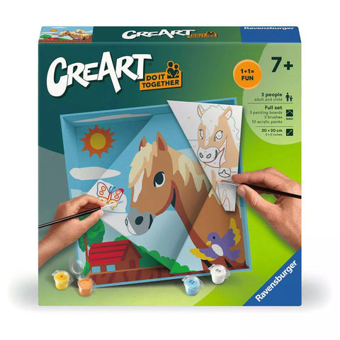 Verpackung CreArt Do it together Pferde 25868, Malen nach Zahlen