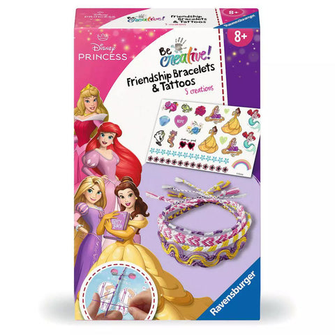 Verpackung Be Creative Freundschaftsbändchen & Tattoos 25911 mit Disney Prinzessinnen
