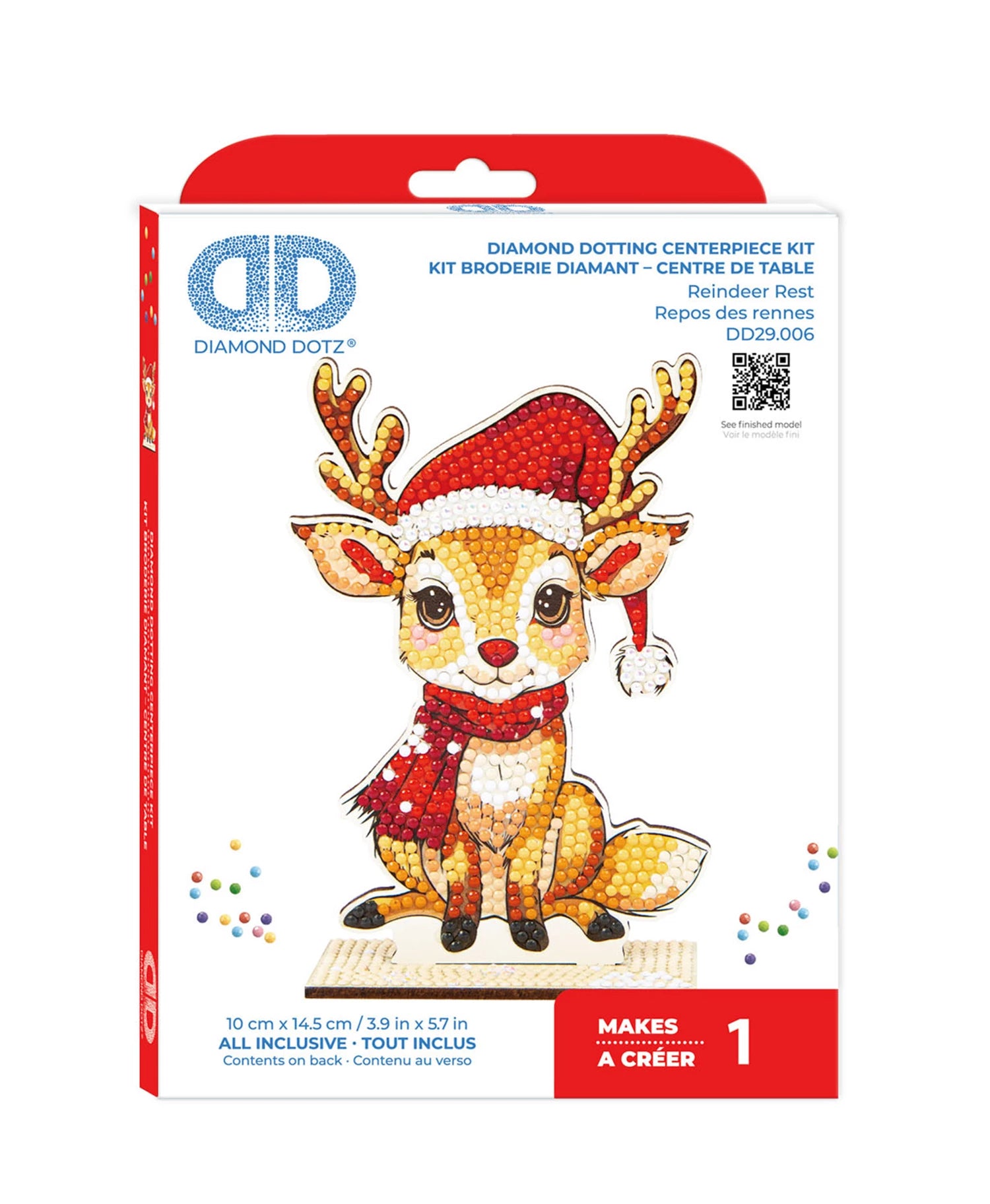 Diamond Dotz Aufsteller Rentier 10 x 14.5 cm - Bild 1