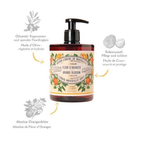 Orangenblüte Absolue Flüssigseife Handseife 500ml - Bild 2