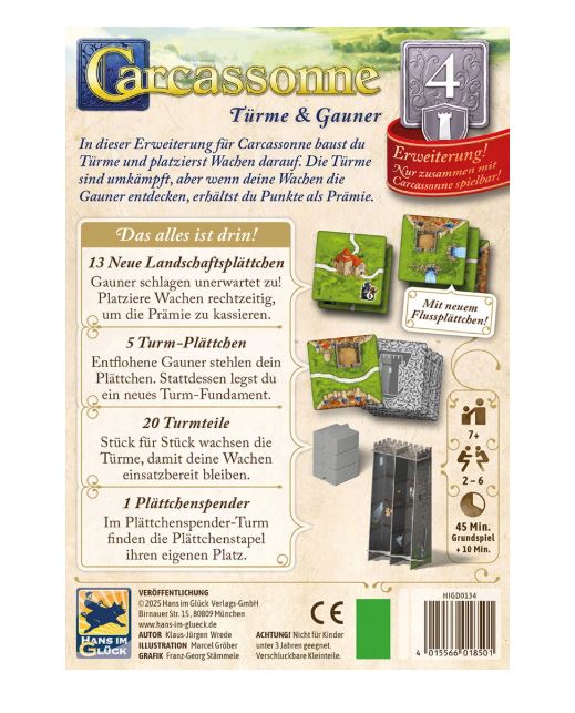 Carcassonne Türme & Gauner Erweiterung 4 - Bild 2
