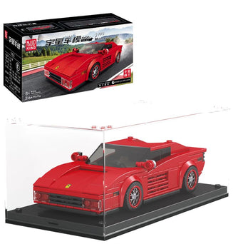 Mould King Testarossa Sportwagen mit Vitrine 27012
