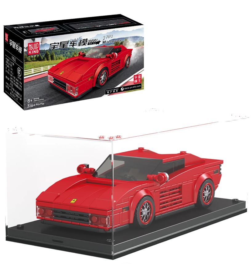 Mould King Testarossa Sportwagen mit Vitrine 27012 - Bild 1