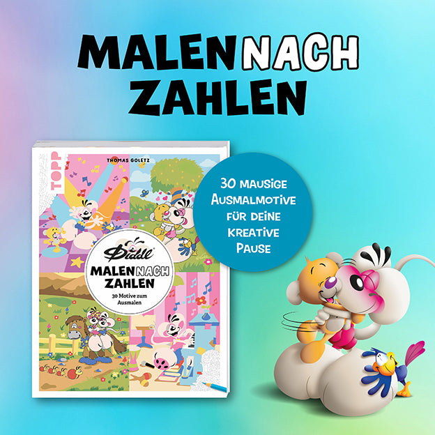 Diddl Malen nach Zahlen – 30 Motive zum Ausmalen - Bild 4