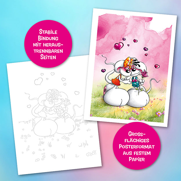 Diddl Ausmalposter – 30 Motive im XXL-Format - Bild 2