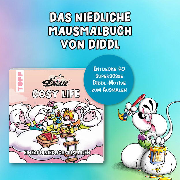 Diddl Cosy Life – Ausmalbuch mit 40 Motiven - Bild 4