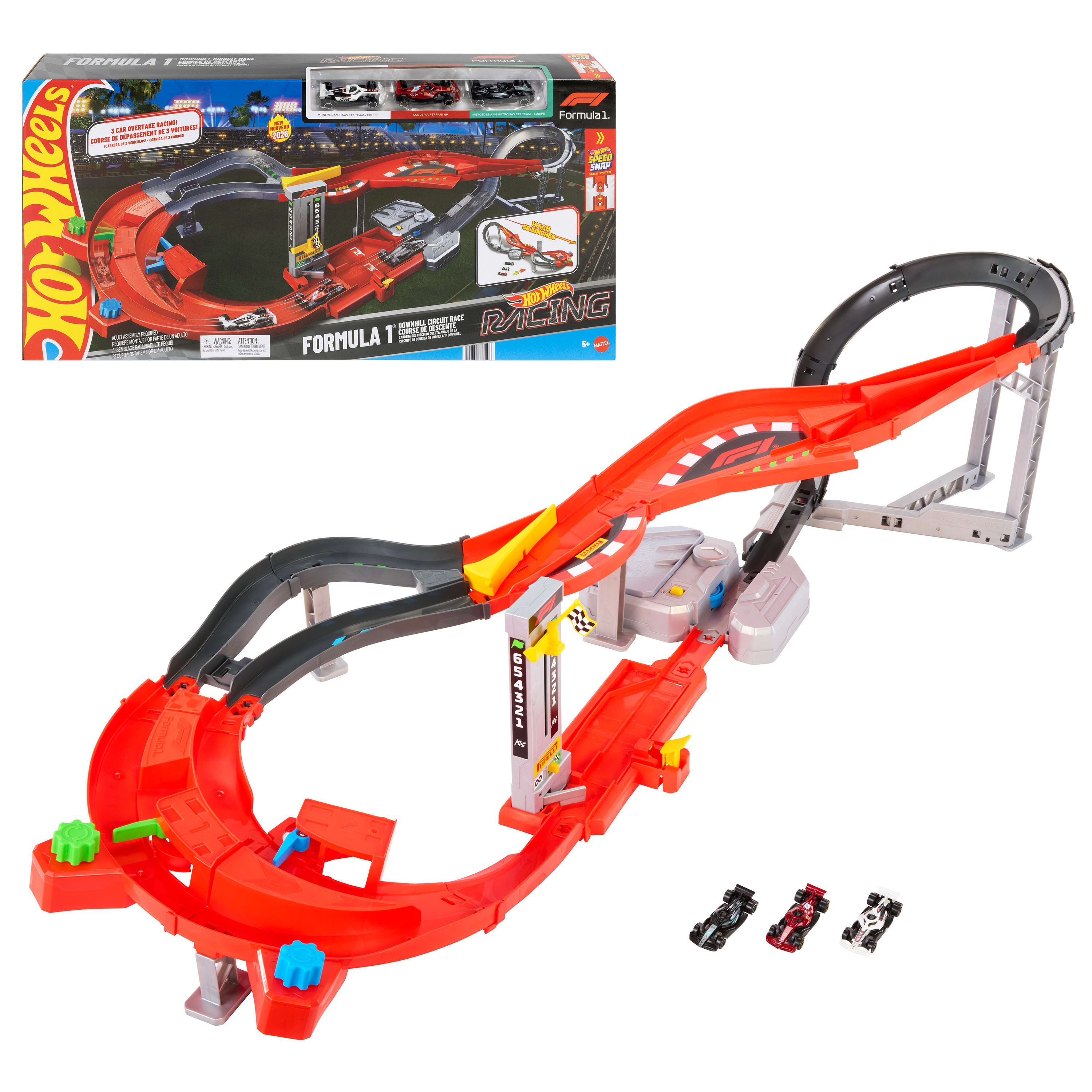 Hot Wheels Racing Formel 1 Downhill-Rennstrecke - Bild 1