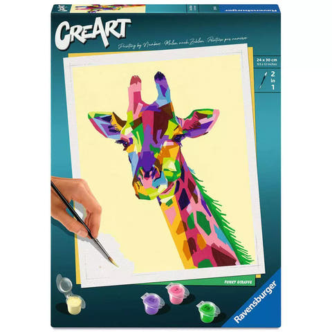 Verpackung CreArt Funky Giraffe 28993, Malen nach Zahlen