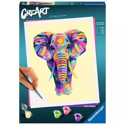 CreArt Funky Elephant 28995 Verpackung, Malen nach Zahlen