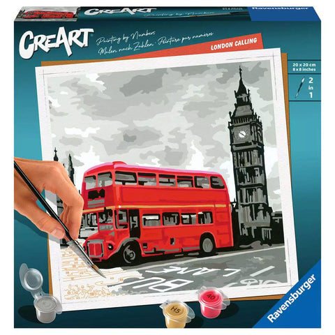 Verpackung CreArt London Calling 28997 mit rotem Bus