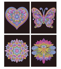 Diamond Painting Neon Mandalas