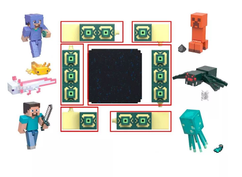 Minecraft Figur Glow Squid - Bild 3