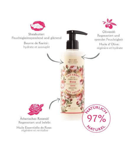 Rose Körperlotion 250ml - Bild 2