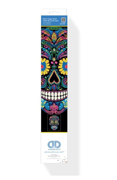 Diamond Painting Neon Totenkopf - Bild 2