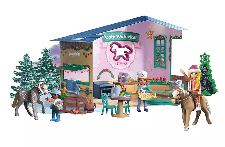 PLAYMOBIL Adventskalender Weihnachtsbacken im Reitercafé 71952 - Bild 2