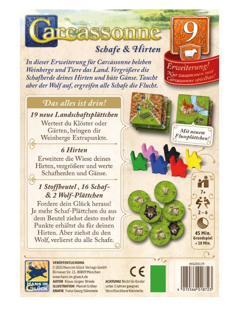 Carcassonne Schafe & Hirten Erweiterung 9 - Bild 2