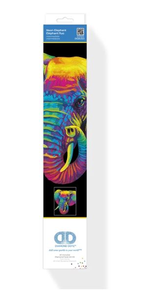 Diamond Painting Neon Elefant - Bild 2