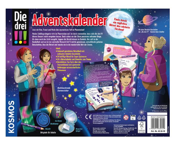 Die drei !!!  Adventskalender , das Geheimnis im Planetarium - Bild 2
