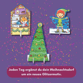 Adventskalender Diamond Painting Glitzerndes Weihnachtsdorf