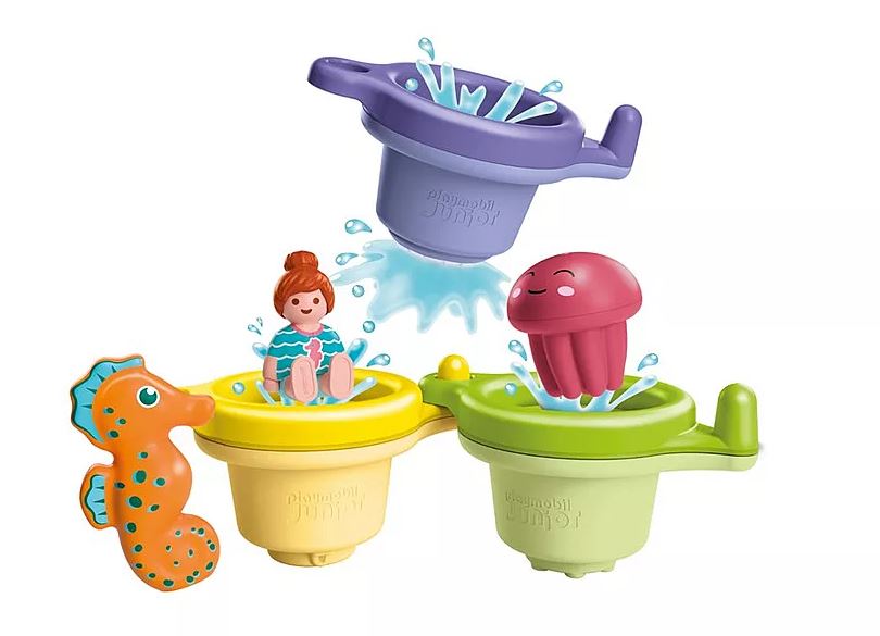 PLAYMOBILJUNIOR AQUA: Schwimmbecher mit Wasserspass 71776 - Bild 2