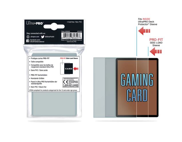 Ultra PRO-Fit Side Load Standard – 100 Karten-Innenhüllen für Sammelkarten - Bild 2