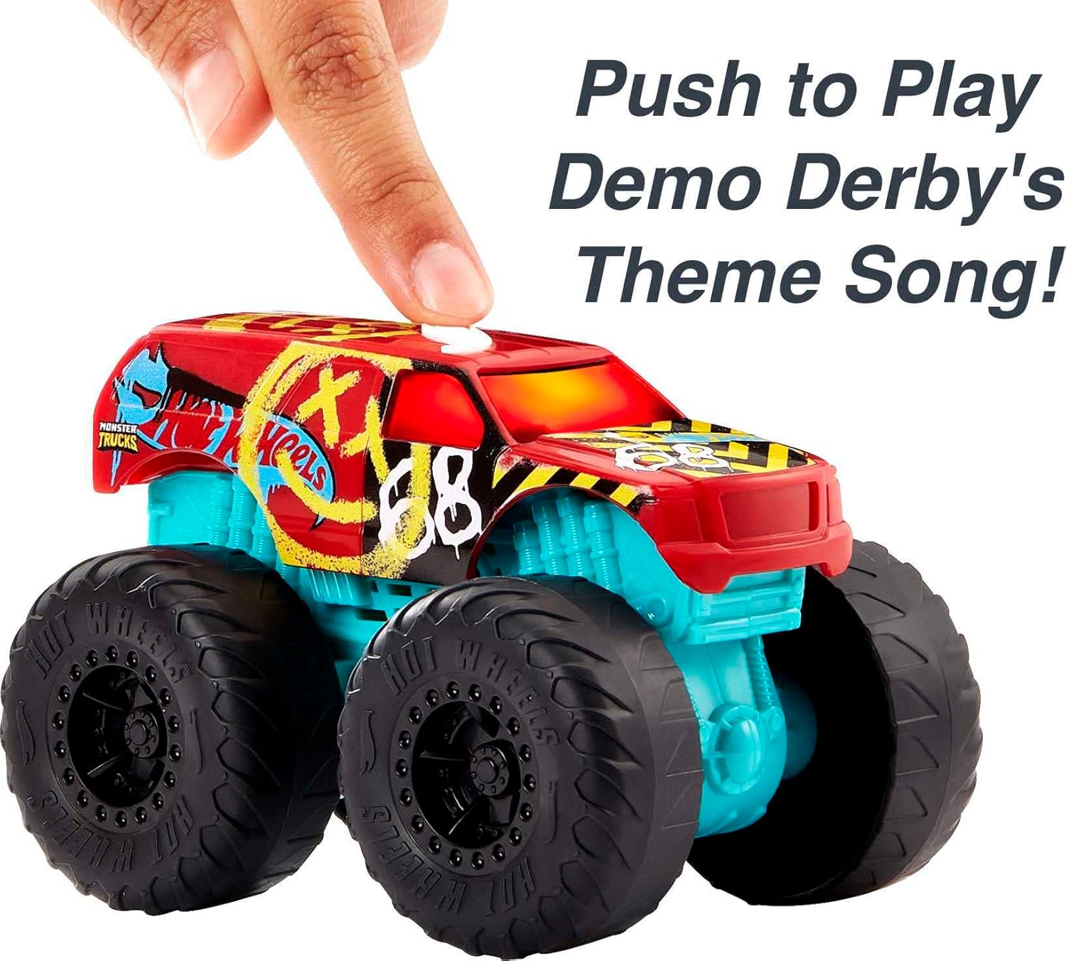 Hot Wheels Monster Trucks 1:43 Licht & Geräusch Demo Derby - Bild 2